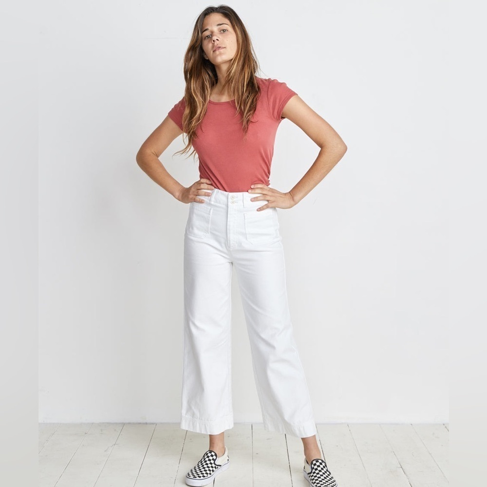 Marine Layer Bridget Wide Leg Pant - Naturally size 12